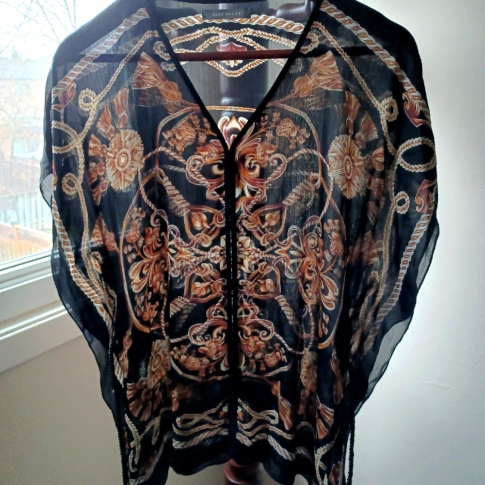 ⭐️ 2 for $20 | Suzy Shier | Stunning Bohemian Style Sheer Boxy Top